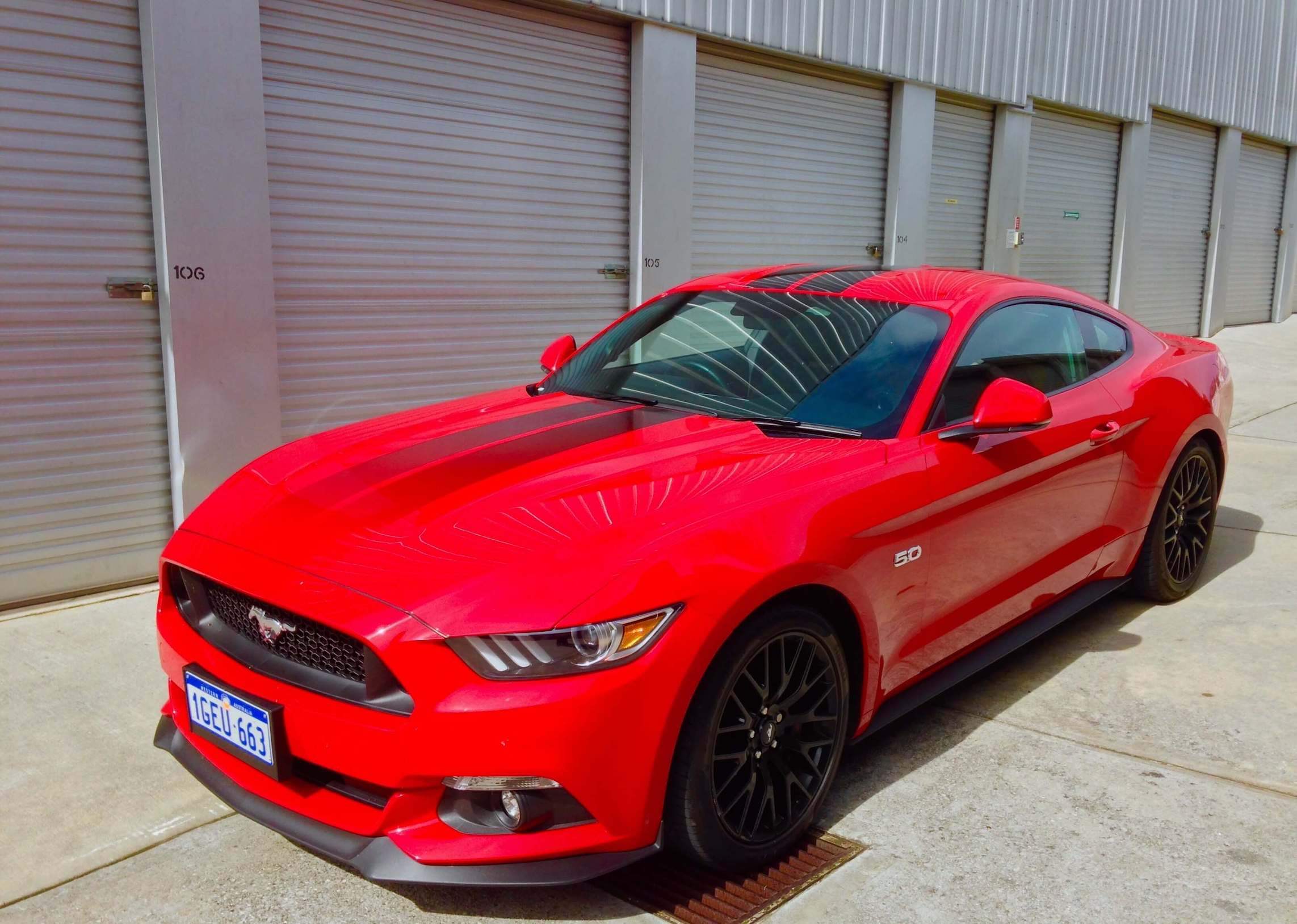 red mustang