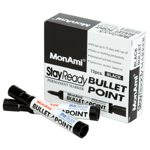 bullet point black marker